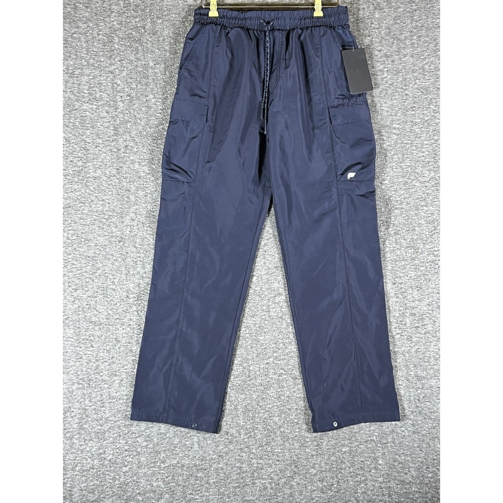 Fabletics Pants The Outpost Cargo Jogger Lightweight Snap Cuff Navy Mens M‎
